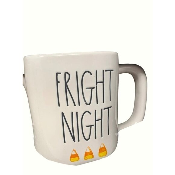 Rae Dunn HALLOWEEN Mug Set Ceramic Cup Magenta Farmhouse Candy Corn Fright Night - Picture 3 of 11